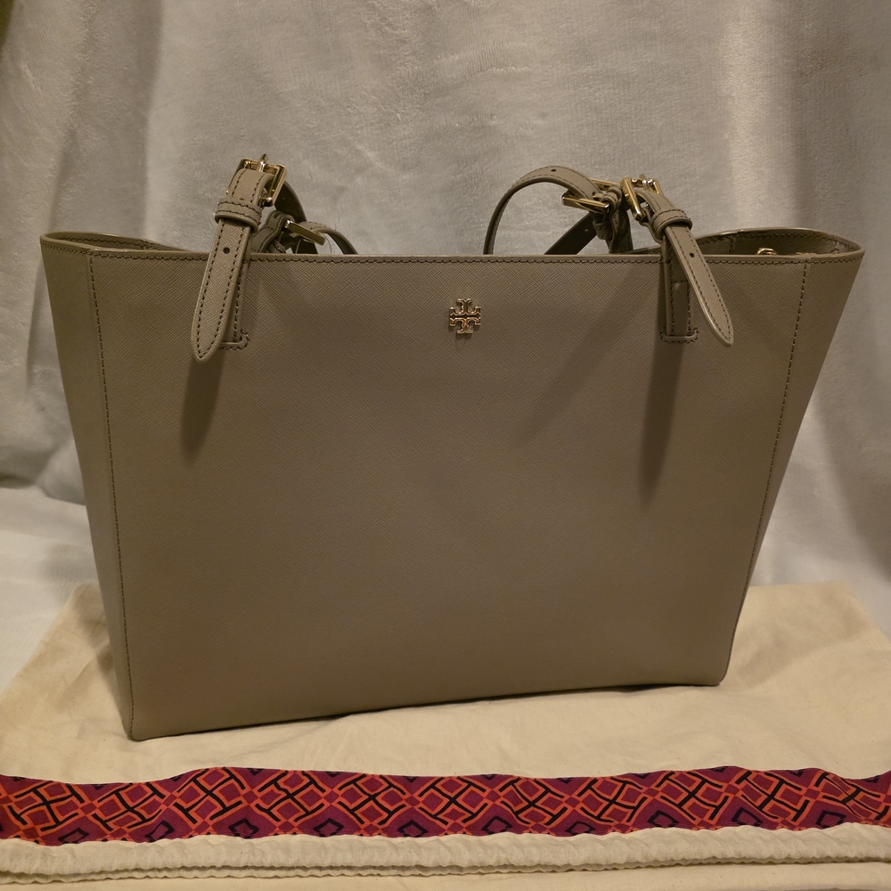 Tory Burch Gray Tote Bag